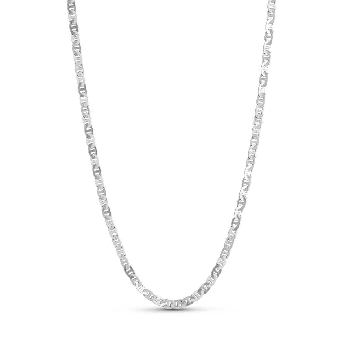 Enamel Elie halskæde sølv