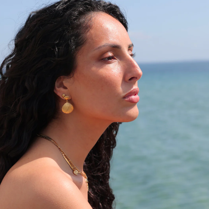 Sirena - Øreringe Forgyldt