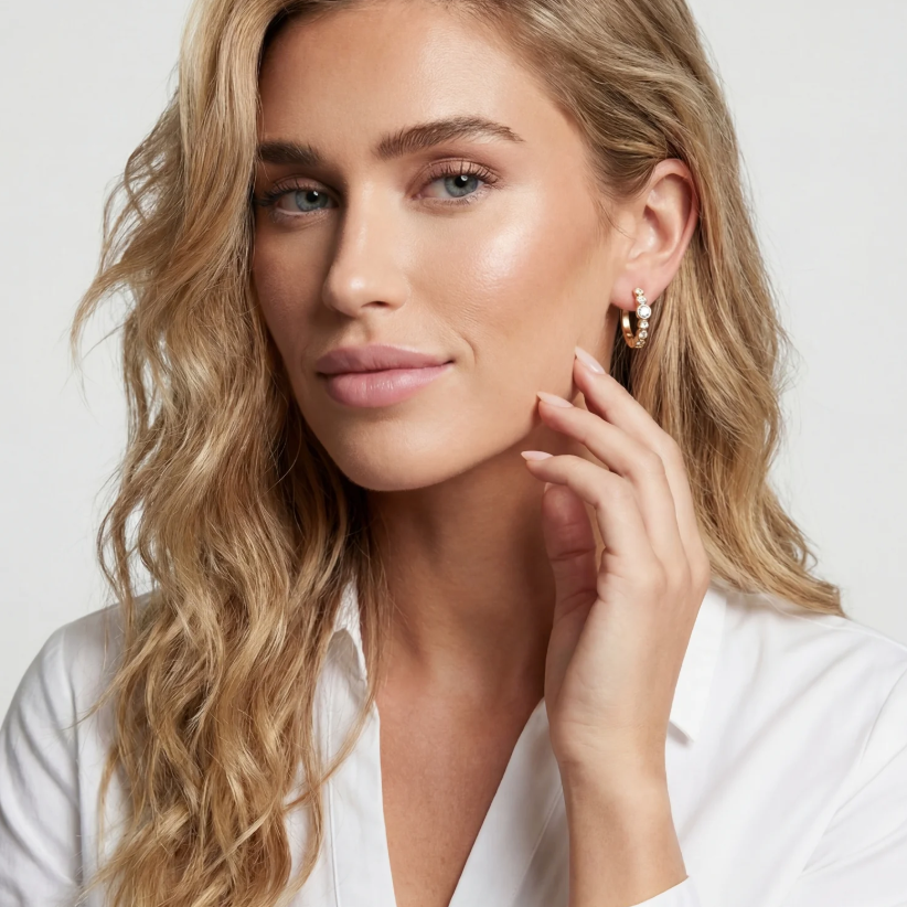 Øreringe Sardinien Creolo Forgyldt