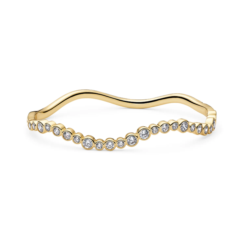 Bangle Sardinien Wave Forgyldt