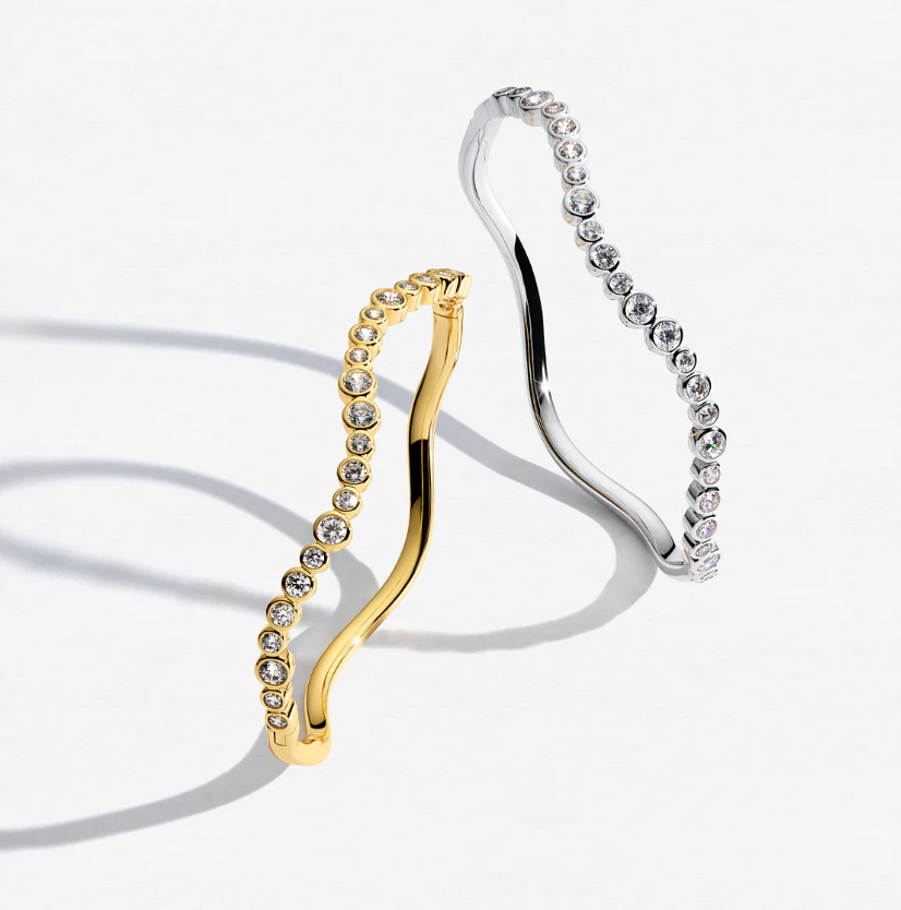 Bangle Sardinien Wave Forgyldt