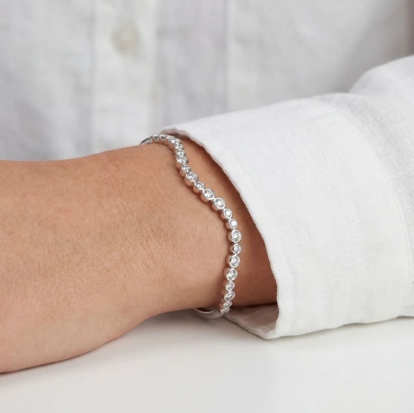 Bangle Sardinien Wave Sølv