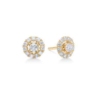 CROWN TIARA ørepynt i 14 kt. guld m. diamanter