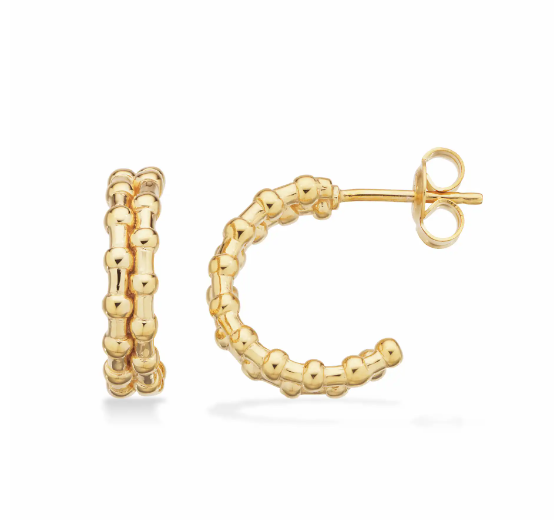 Halvcreoler, forgyldt