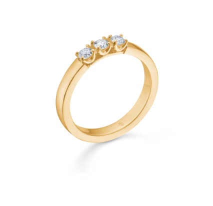 CROWN ALLIANCE ring i 14 kt. guld m. diamant