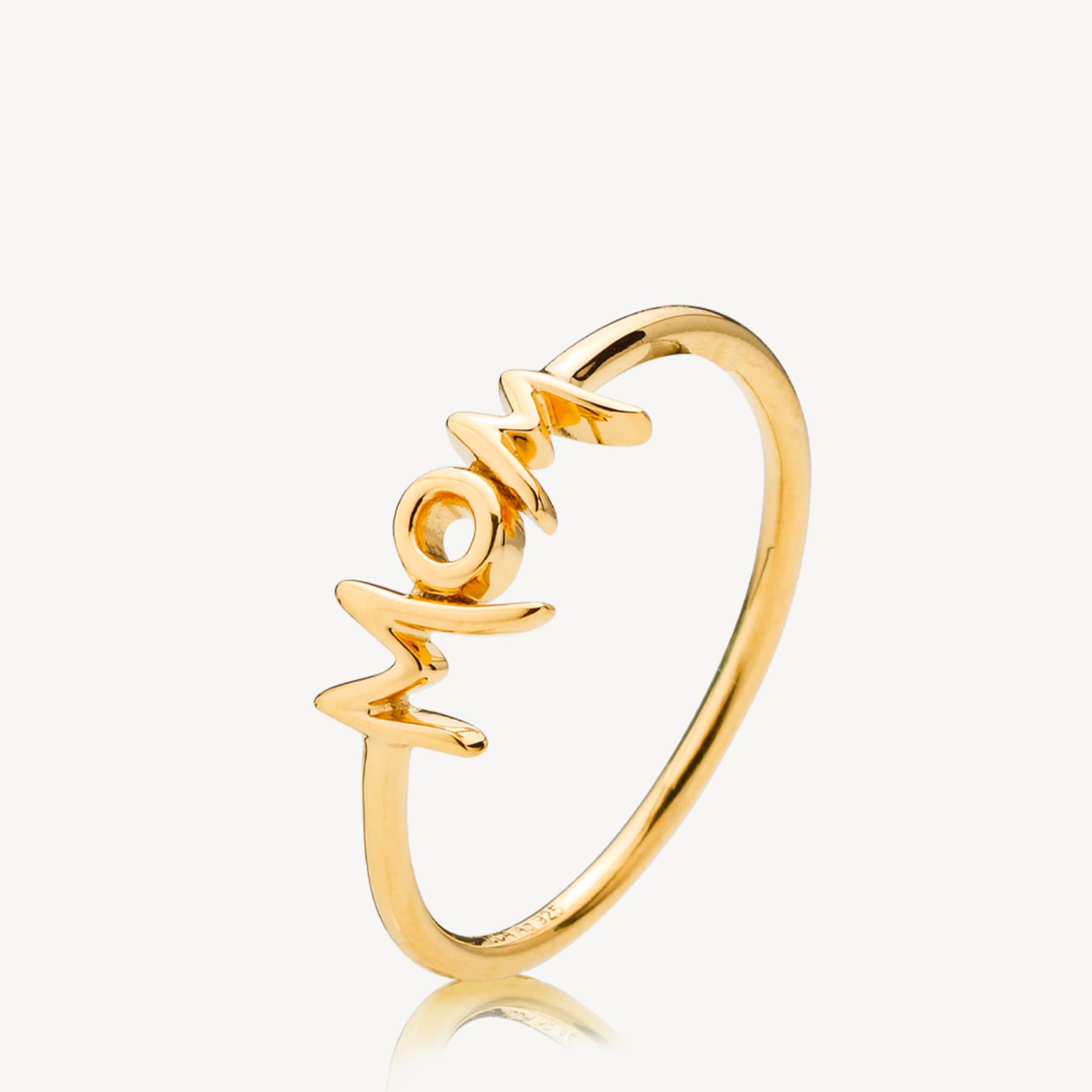 Fam MOM Ring Forgyldt