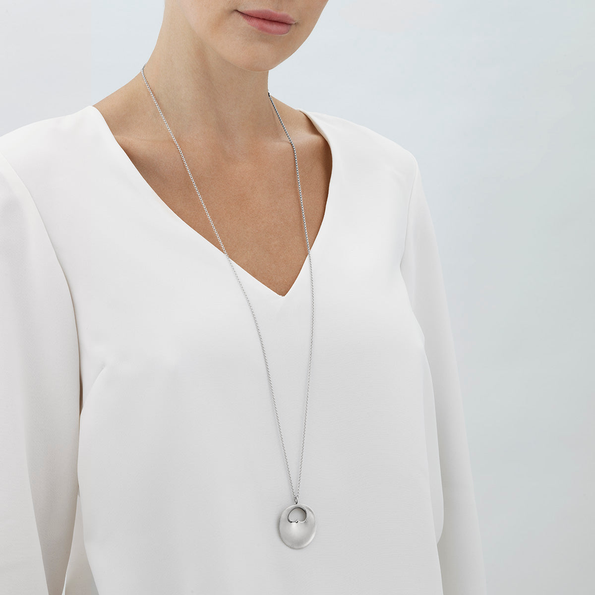 HIDDEN HEART vedhæng - sterlingsølv, stor - Sct. Mathias Ure & Guld