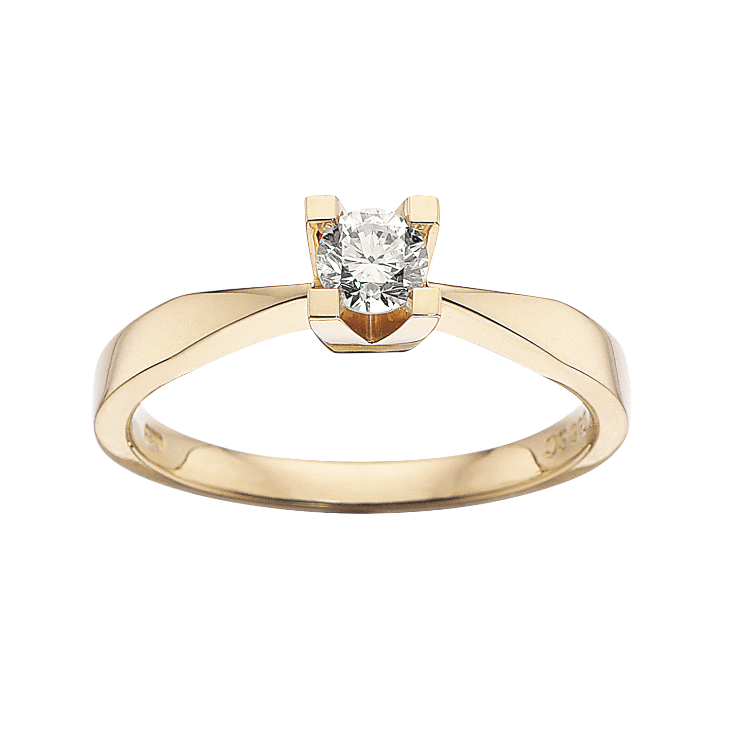 Kleopatra ring i 14kt. guld med diamanter - Sct. Mathias Ure & Guld