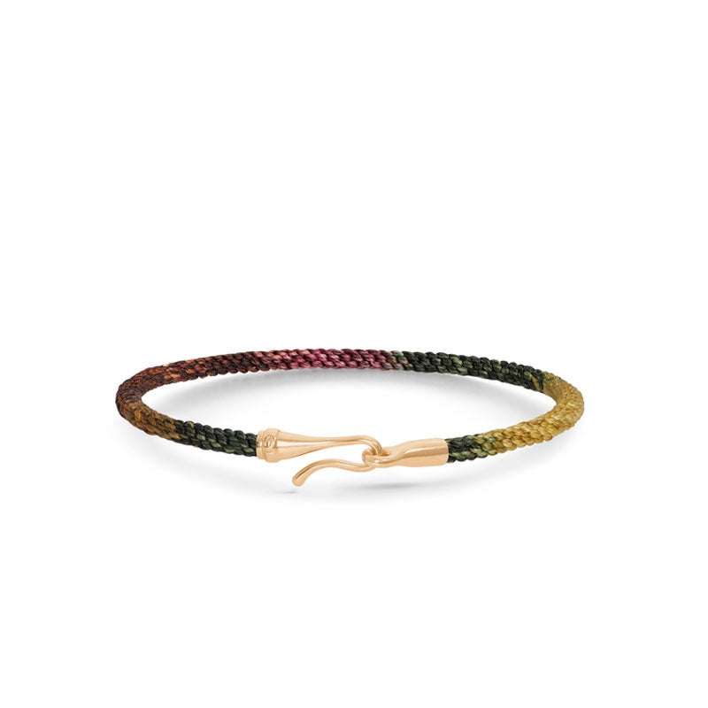 Life armbånd, 18kt. guld, Plum A3040-410
