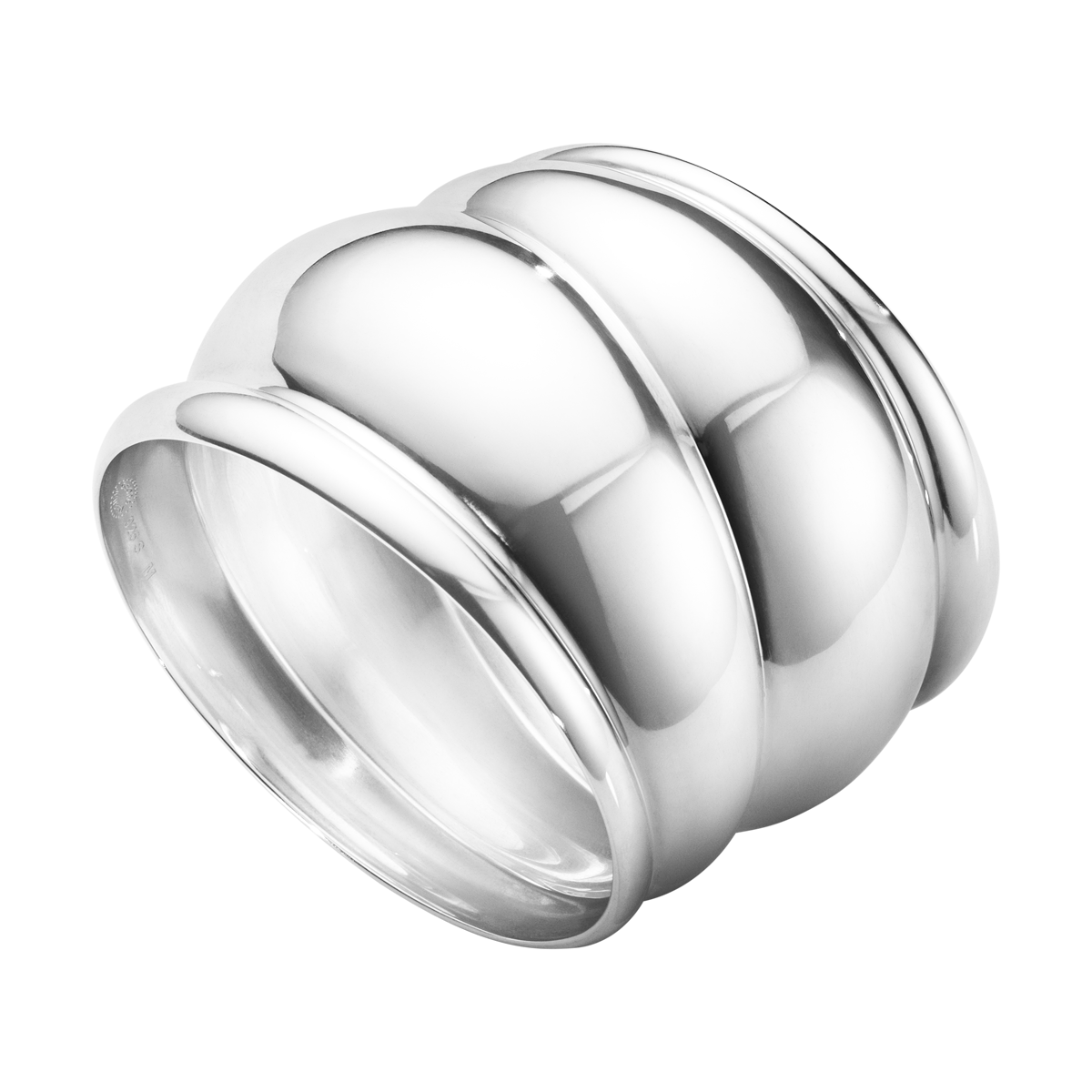 Curve Armring Stor I Sølv - Sct. Mathias Ure & Guld