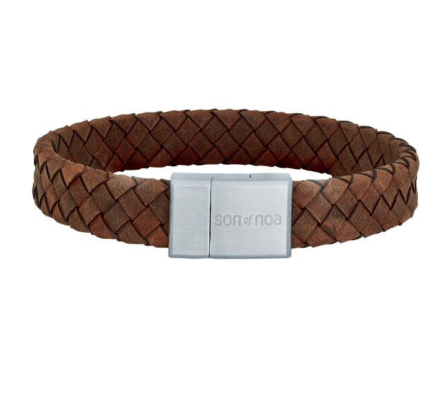 SON Herrearmbånd, Brun - Sct. Mathias Ure & Guld