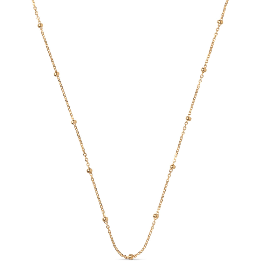 Enamel Beaded Chain Halskæde Forgyldt