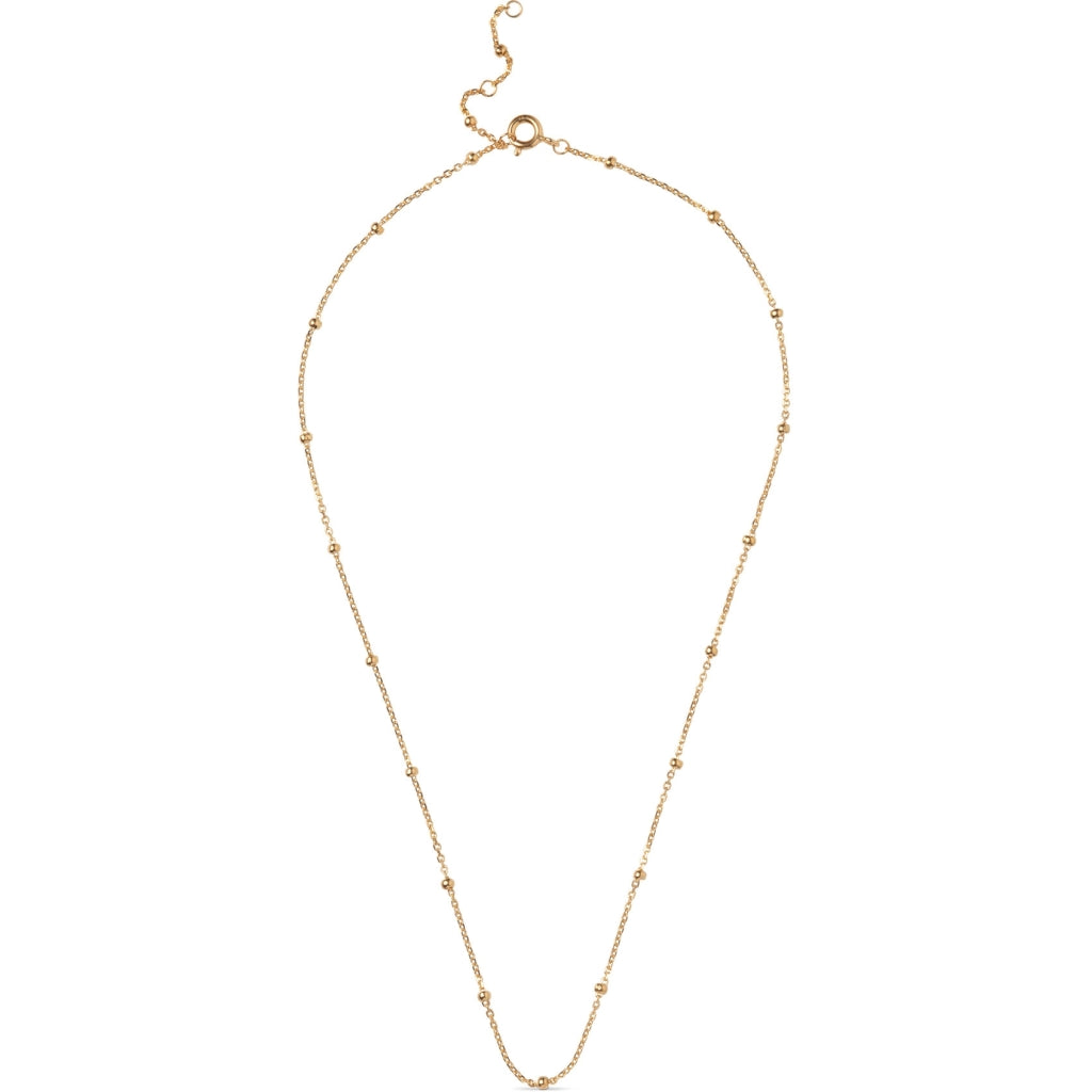 Enamel Beaded Chain Halskæde Forgyldt