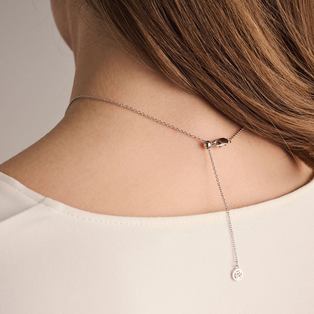 Ellera Ovale Piccolo Halskæde Sølv