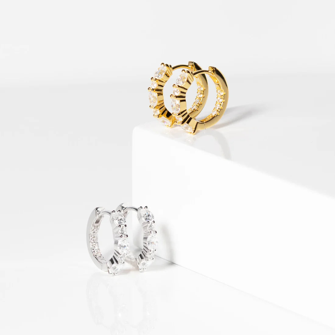 Ellera Ovale Grande Creoler Forgyldt