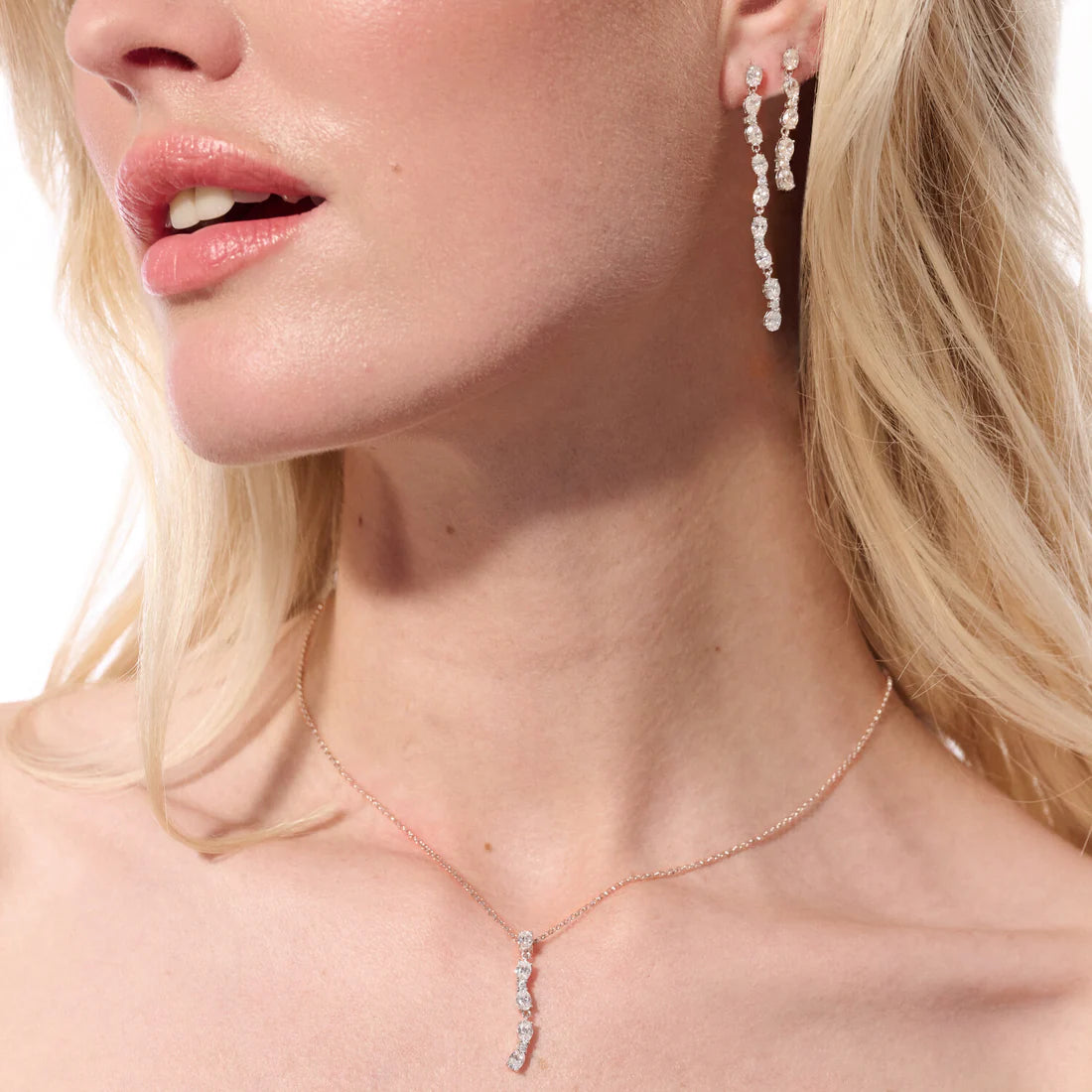 Ellera Ovale Lungo Halskæde Sølv