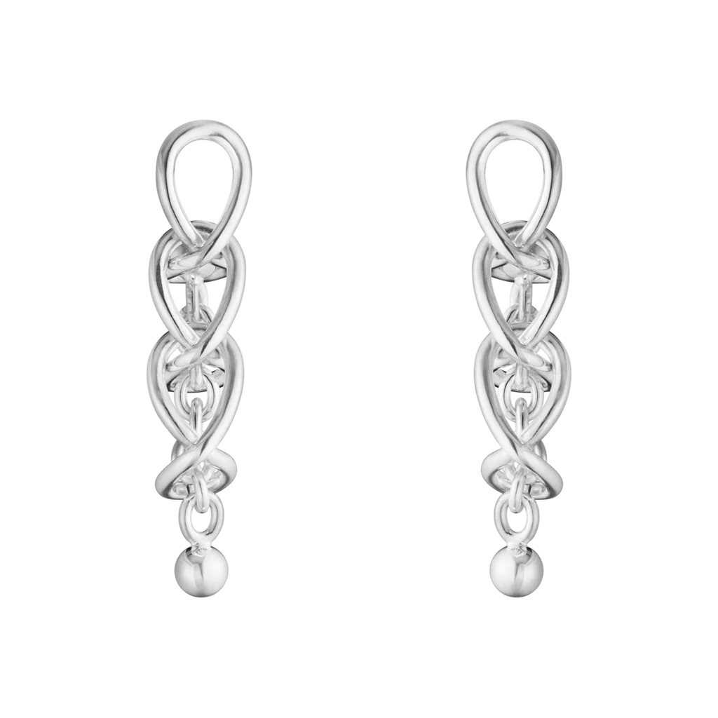 Georg Jensen WEFT ørehængere i sølv