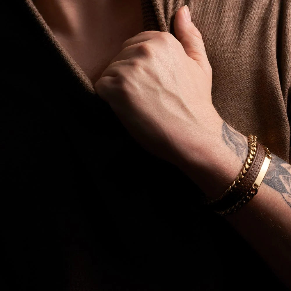 SON armbånd stål børstet