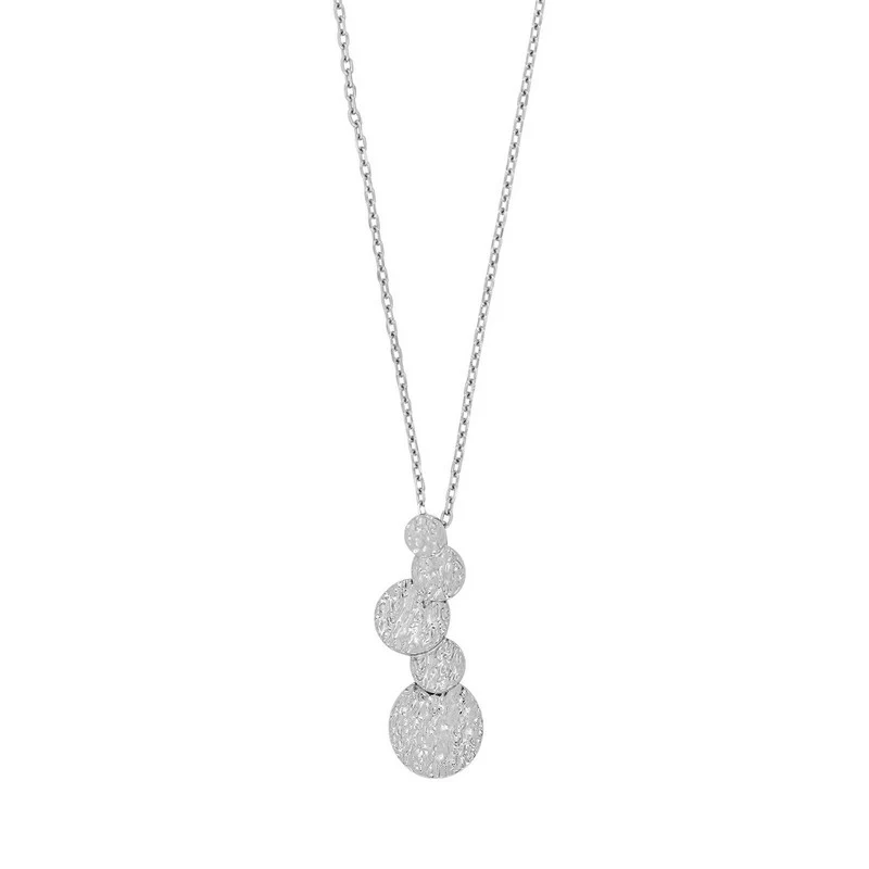 Nordahl Jewellery POP52 halskæde i rhodineret sølv