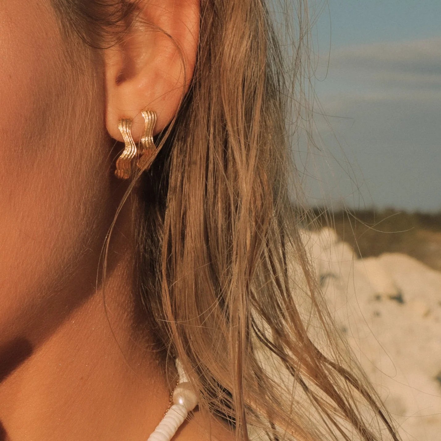 Silke x Sistie - Øreringe forgyldt