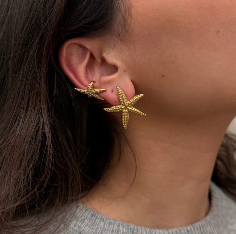 Sirena - Ear cuff Forgyldt