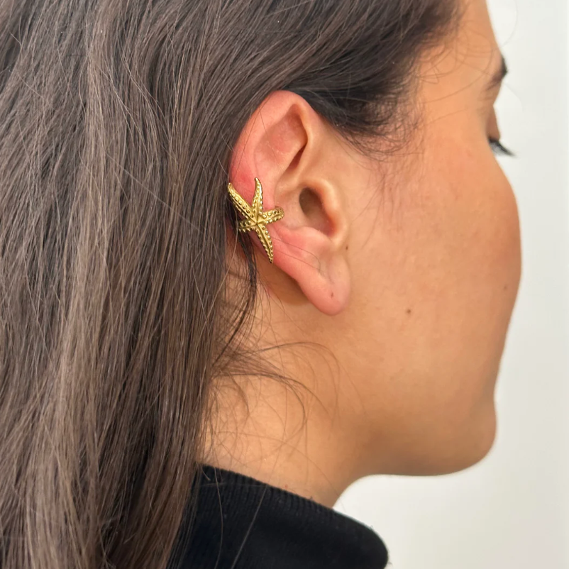 Sirena - Ear cuff Forgyldt
