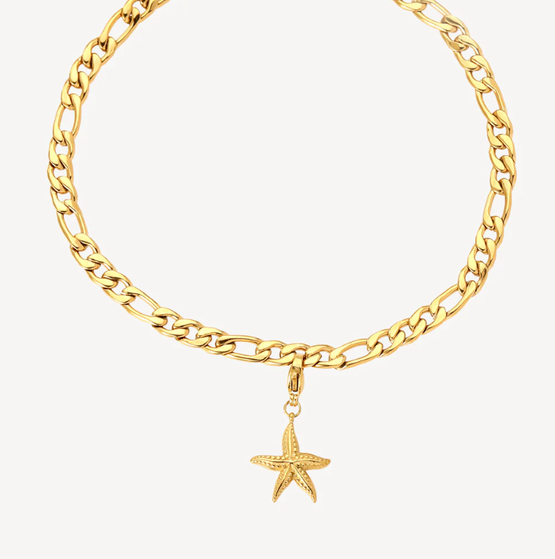 Sirena - Ankelkæde Forgyldt