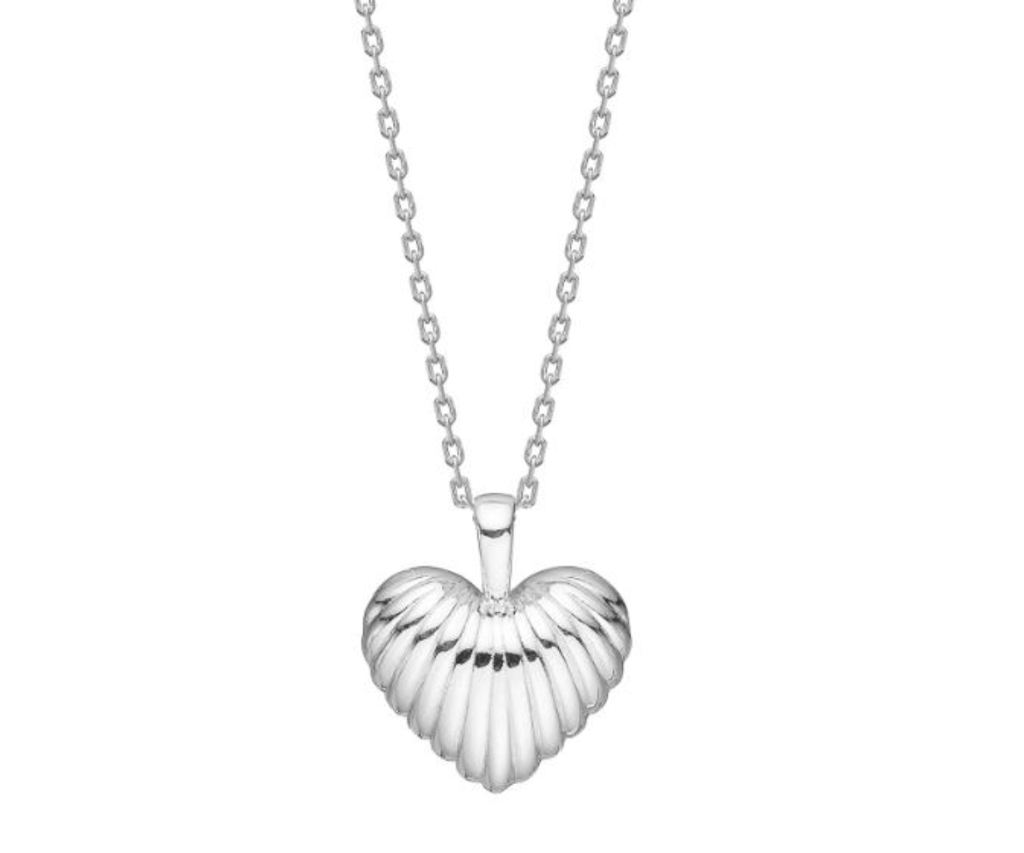 Sølv halskæde hjerte BREEZE52