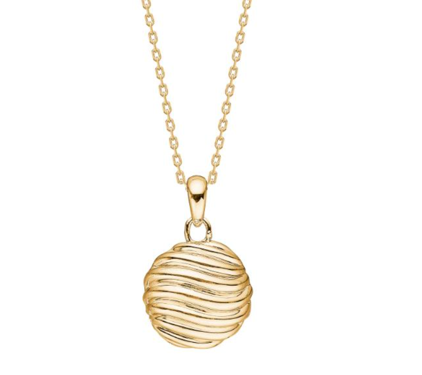 Forgyldt halskæde cirkel BREEZE52