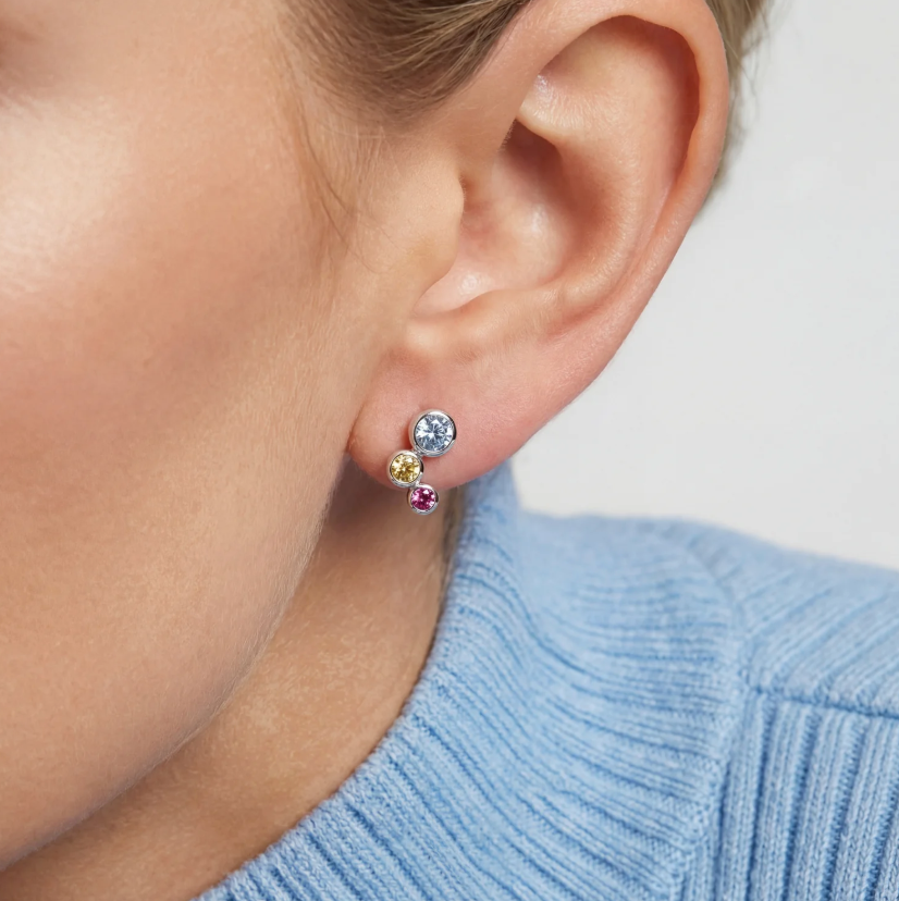 Øreringe Sardinien Tre sølv