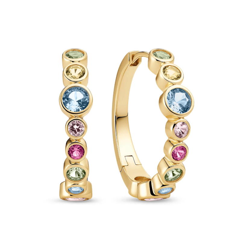 Øreringe Sardinien Creolo Forgyldt multi