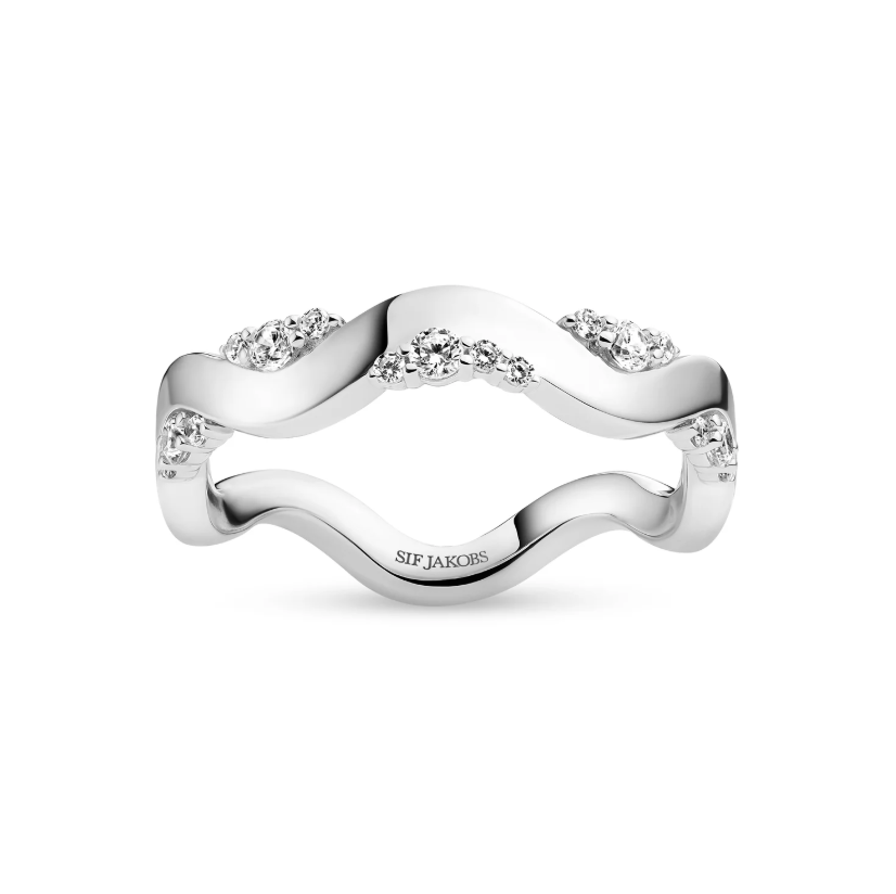 Ring Ellera Waves Altro sølv