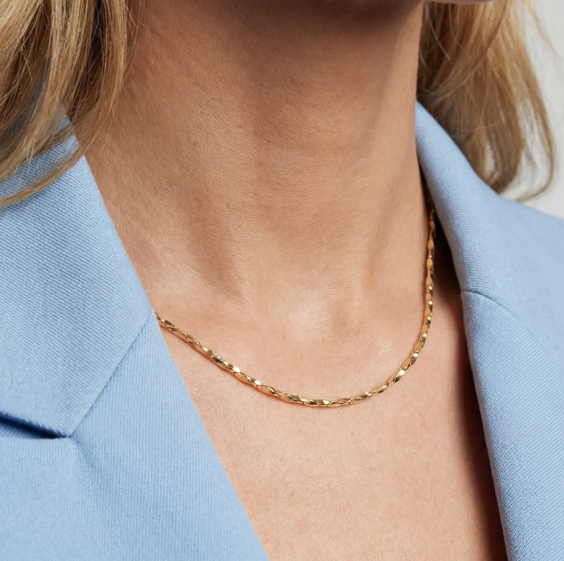 Kæde Savona Forgyldt