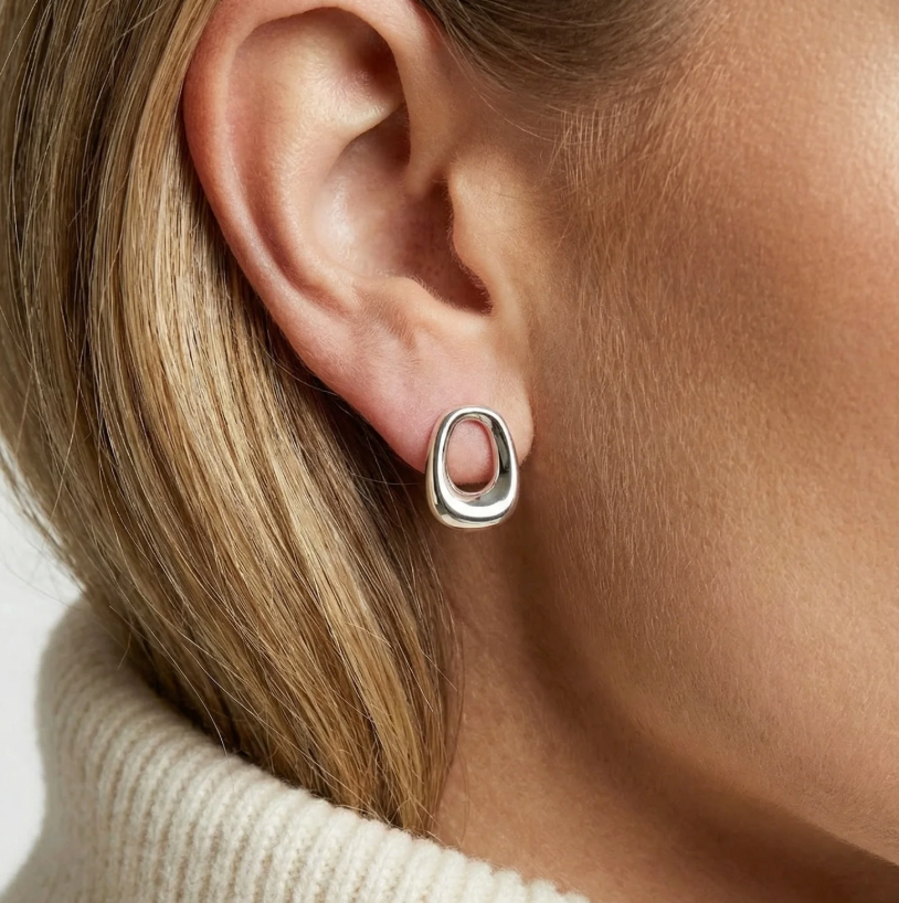 Øreringe Borsa Parvus Sølv