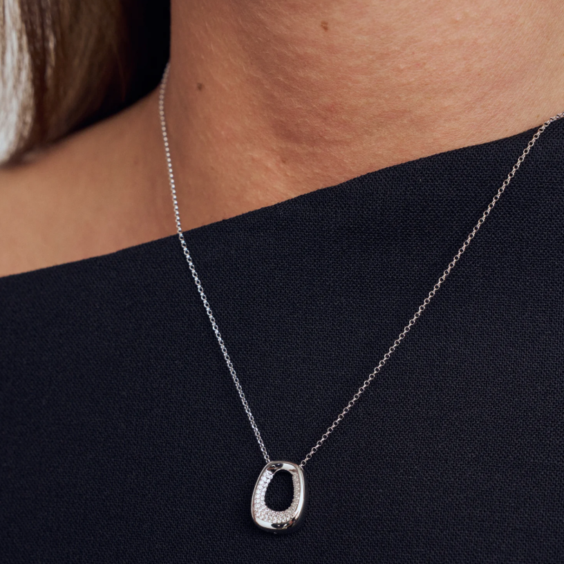 Halskæde Borsa Grande Sølv