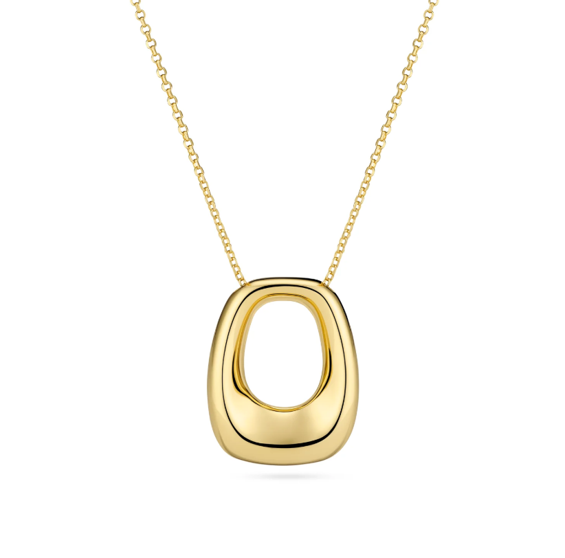 Halskæde Borsa Pianura Grande Forgyldt