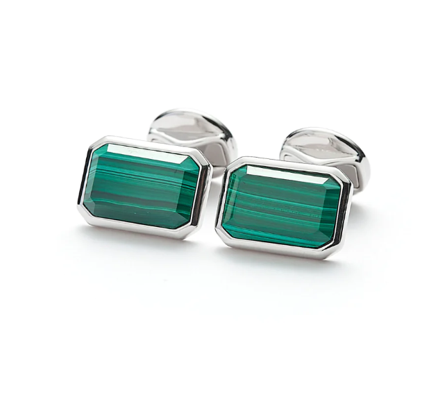 Hope Cufflinks Malachite