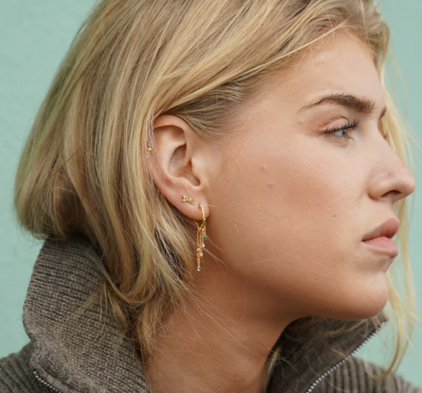 Jungle Ivy hoops mini colors