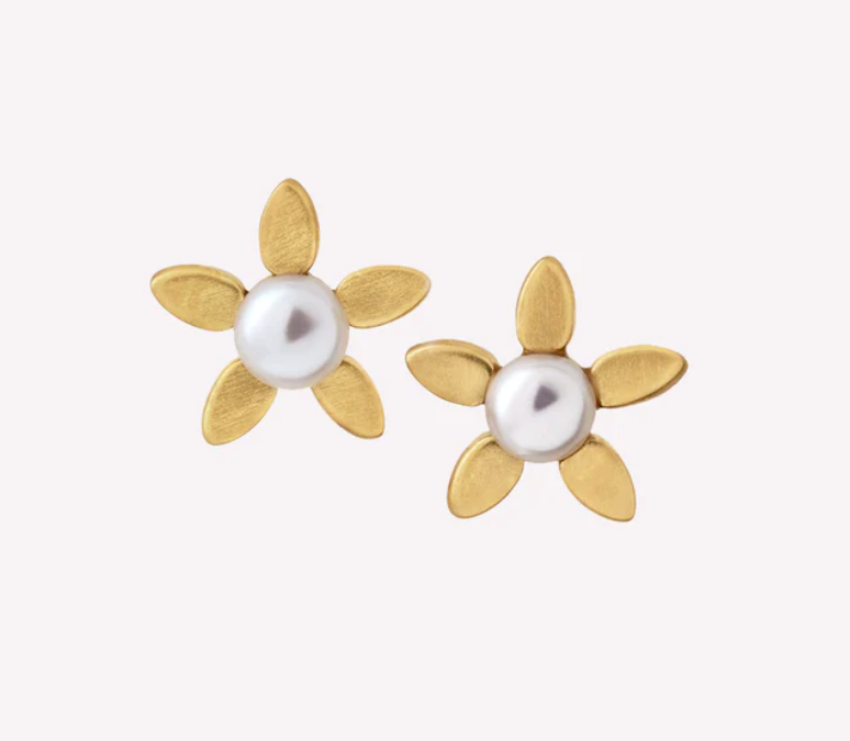 Forget-me-not perle ørestikker