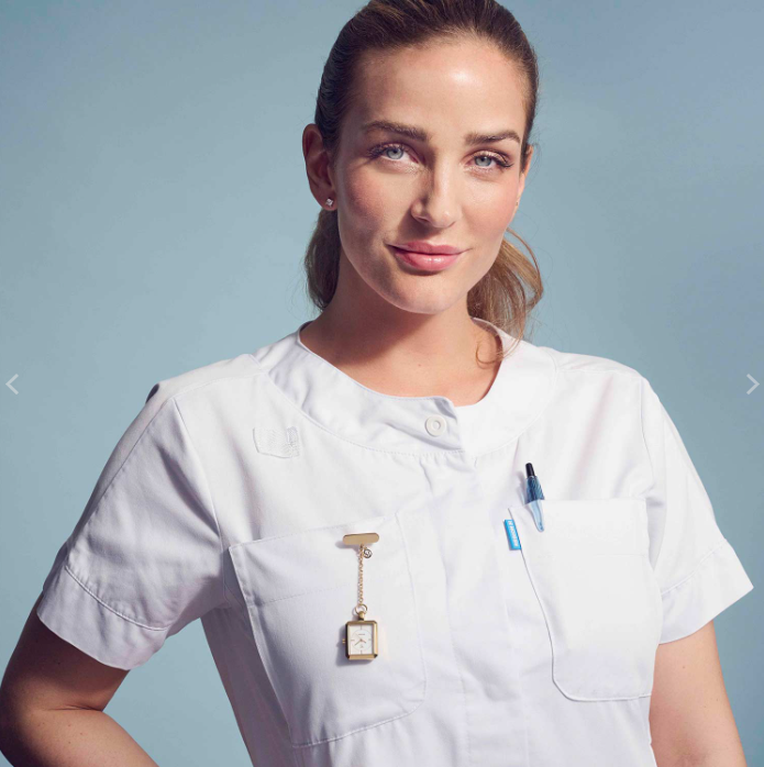 UR FRANCESCA - FORGYLDT RUSTFRIT STÅL MED HVID PERLEMOR URSKIVE