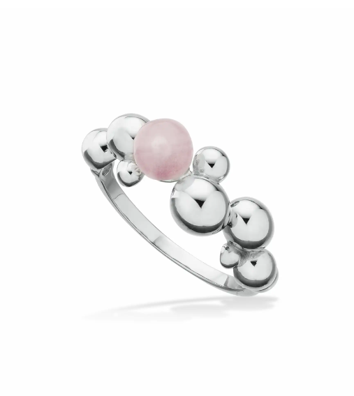 Ring m. rosa kvarts