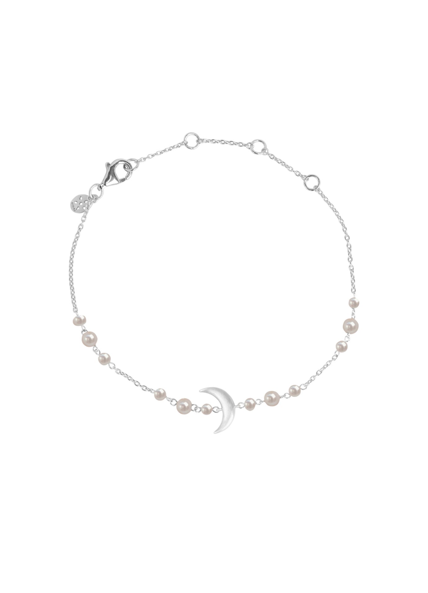 Summer Moon Sølv Armbånd m/Perler