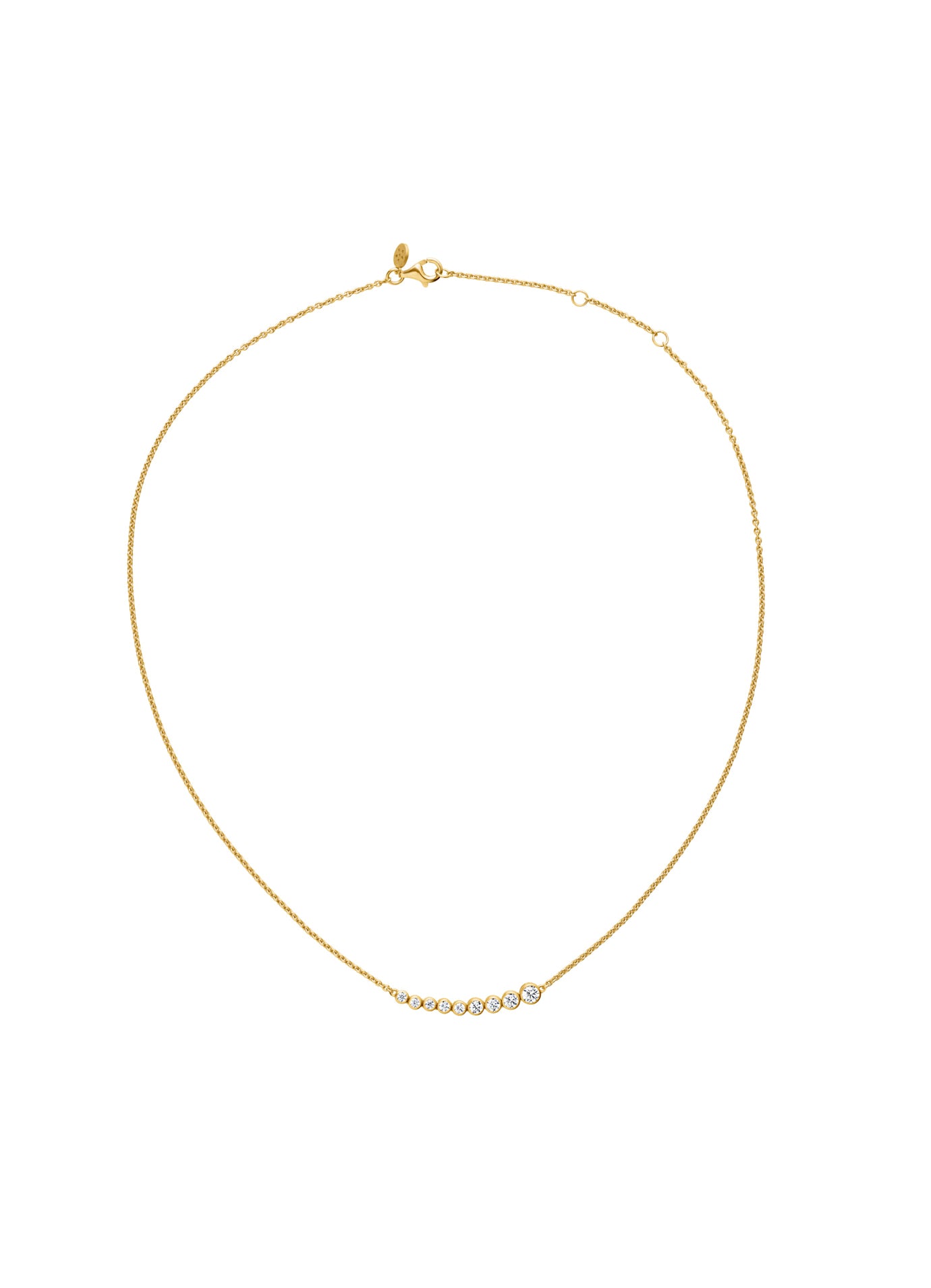 Stardust Flow Forgyldt Halskæde