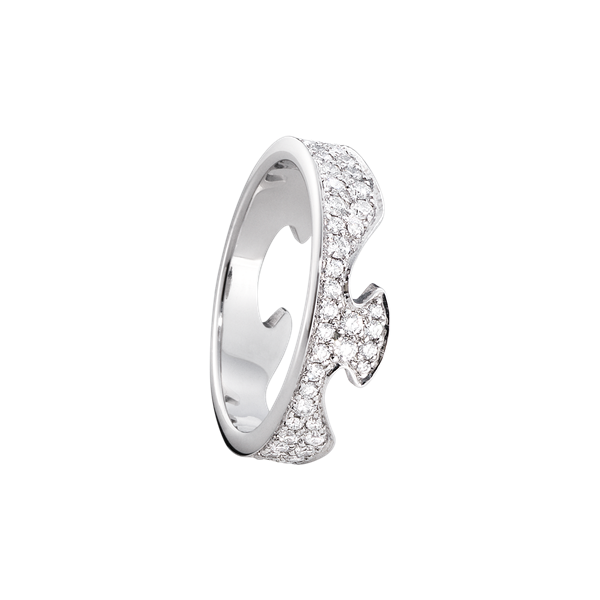 FUSION endering - 18 kt. hvidguld med pavéfattede brillanter - Sct. Mathias Ure & Guld