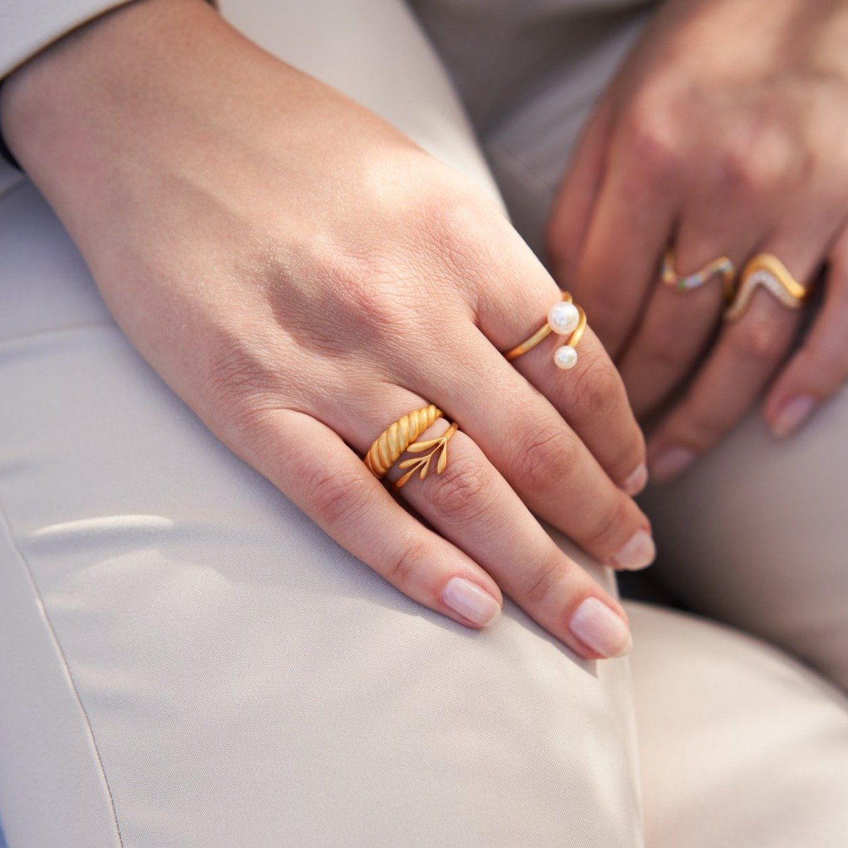 Seashell Ring - Large - Sct. Mathias Ure & Guld