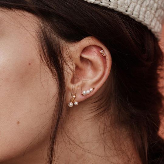 Coco Cherry Ørestikker, sølv - Sct. Mathias Ure & Guld