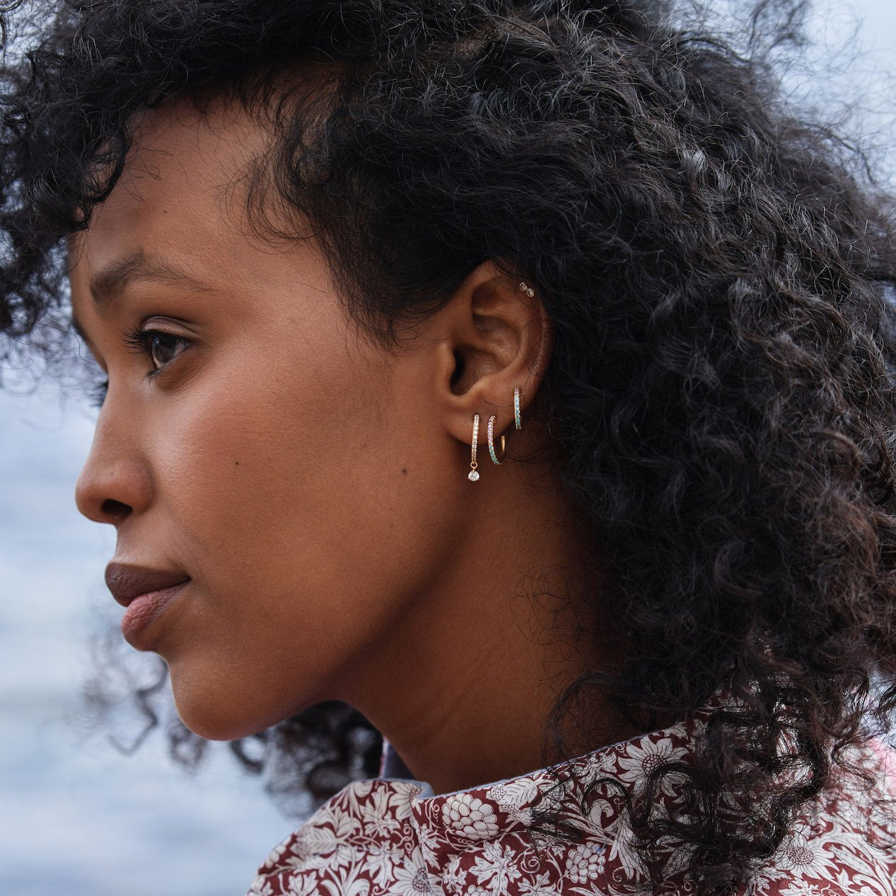 Sparkle hoops miniature - Sct. Mathias Ure & Guld