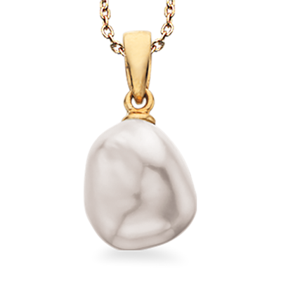 8 kt. vedhæng med barok perle