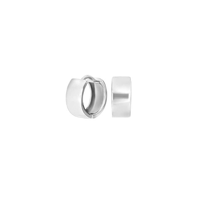 Rhd. sølv creoler SQUARE52