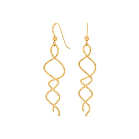 Forgyldt ørehænger Spin52